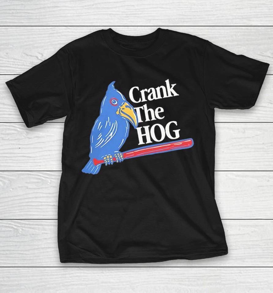 Crank The Hog Kansas Jayhawks Mascot Baseball Bird Logo Ncaa University Shirts 1 Crank The Hog Kansas Jayhawks Mascot Baseball Bird Logo Ncaa University Shirts