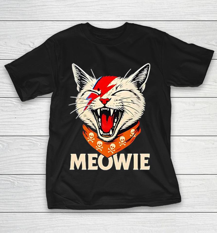 David Bowie Ziggy Stardust Cat Meowie Parody Rock Music Funny Shirts 1 David Bowie Ziggy Stardust Cat Meowie Parody Rock Music Funny Shirts