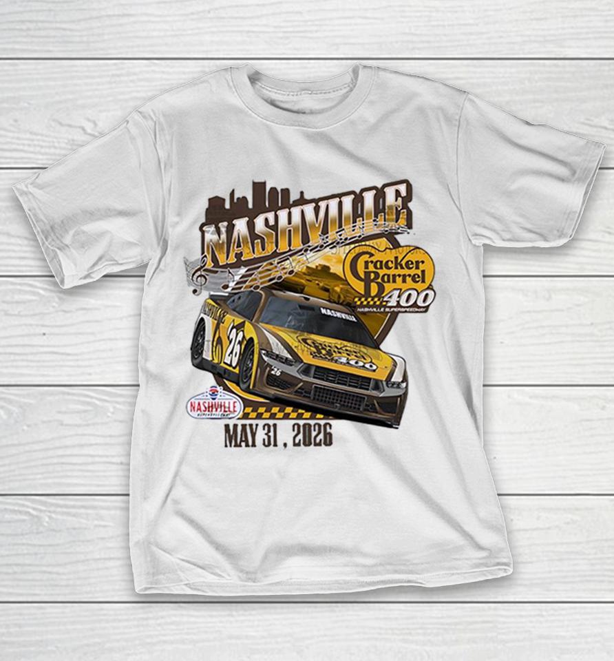 Nashville Superspeedway Cracker Barrel 400 May 31 2026 Race Car Event Shirts 1 Nashville Superspeedway Cracker Barrel 400 May 31 2026 Race Car Event Shirts