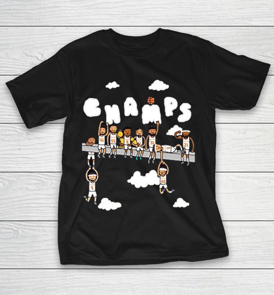 New York Knicks Champs Lunch atop a Skyscraper chibi legends Shirts