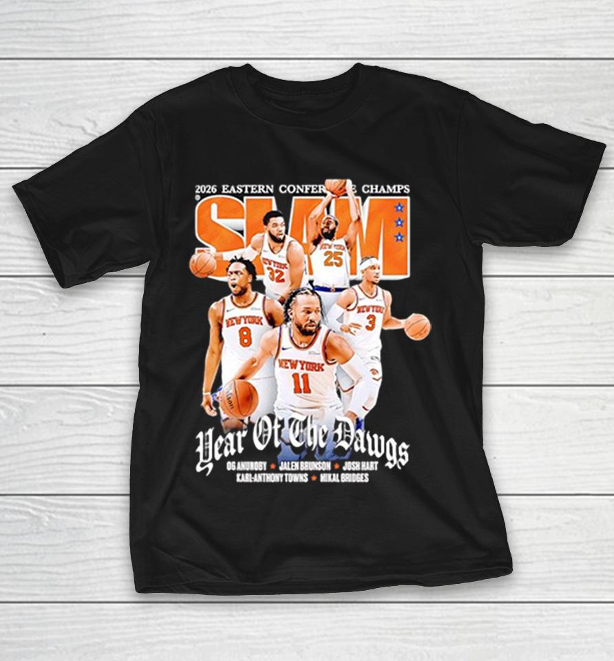 New York Knicks Year Of The Dawgs 2026 Eastern Conference Champs Players Jersey Shirts 1 New York Knicks Year Of The Dawgs 2026 Eastern Conference Champs Players Jersey Shirts