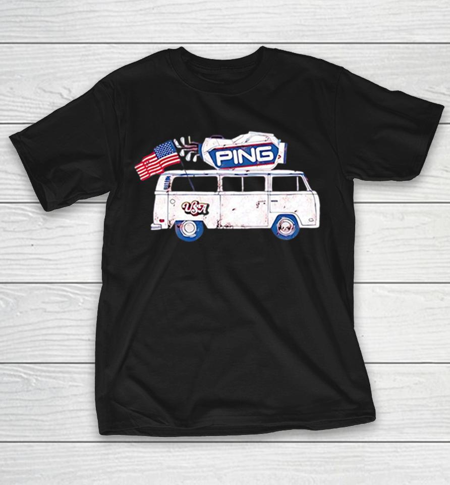 Ping Golf Bus Usa Flag Vintage Shirts 1 Ping Golf Bus Usa Flag Vintage Shirts