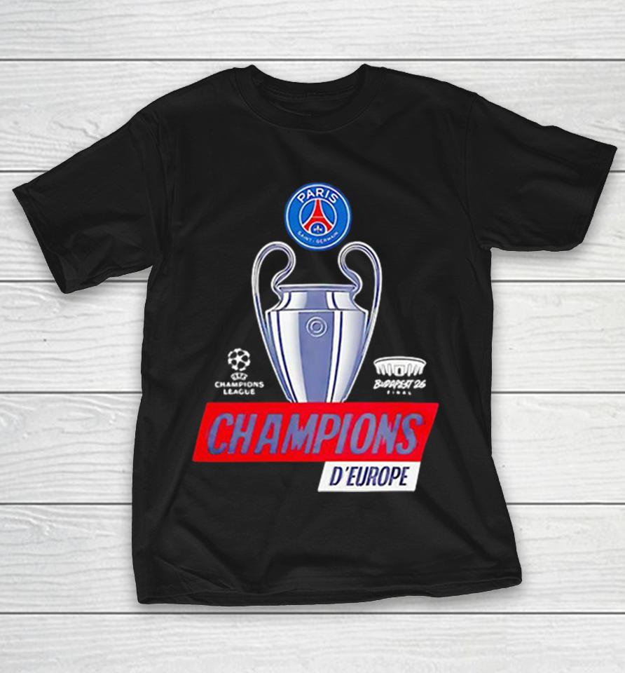 Psg European Champions 2026 Back 2 Back Trophy Shirts 1 Psg European Champions 2026 Back 2 Back Trophy Shirts