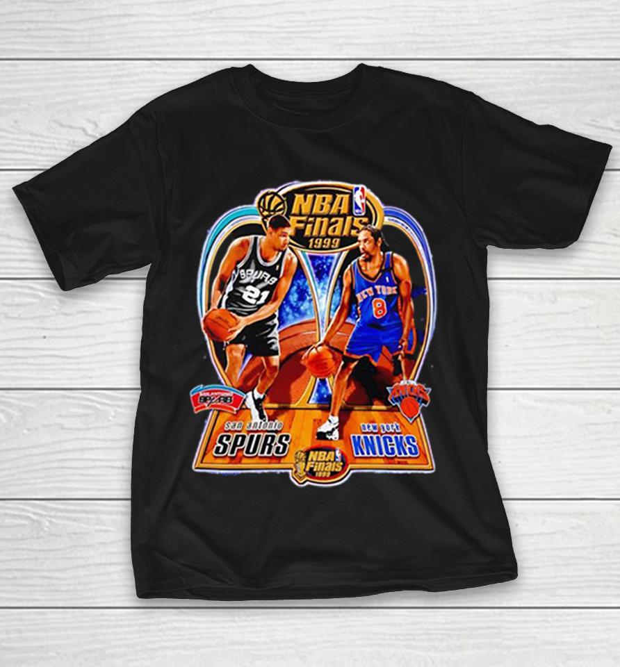 Tim Duncan San Antonio Spurs And Latrell Sprewell New York Knicks Nba Finals Shirts 1 Tim Duncan San Antonio Spurs And Latrell Sprewell New York Knicks Nba Finals Shirts