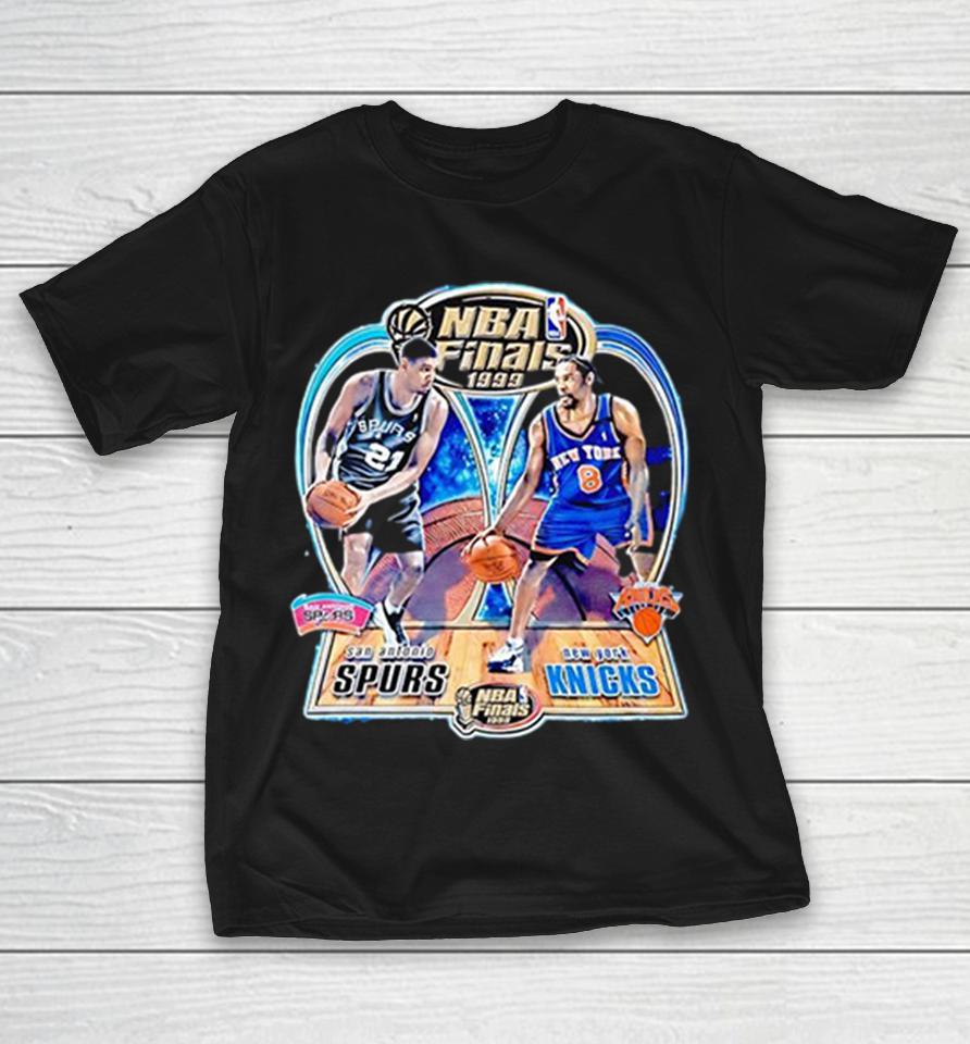 Tim Duncan San Antonio Spurs Latrell Sprewell New York Knicks 1999 Nba Finals Shirts 1 Tim Duncan San Antonio Spurs Latrell Sprewell New York Knicks 1999 Nba Finals Shirts