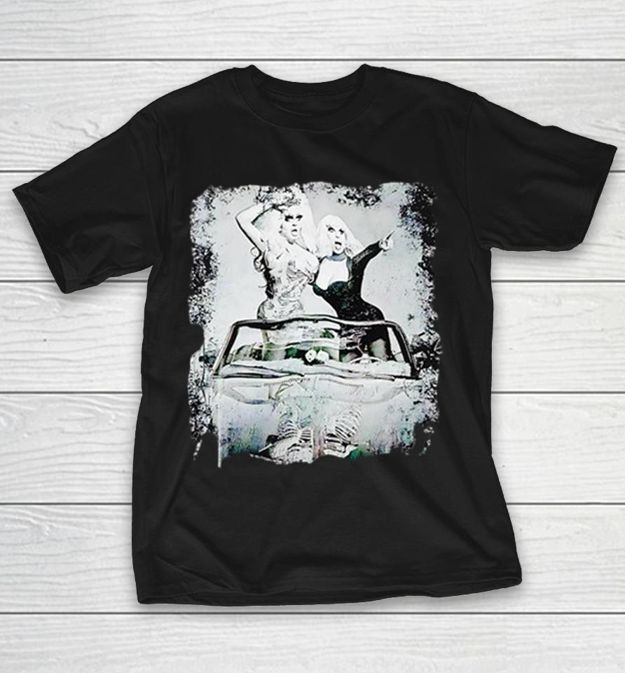 Trixie Mattel And Katya Zamolodchikova Thelma And Louise Road Trip Comedy Shirts 1 Trixie Mattel And Katya Zamolodchikova Thelma And Louise Road Trip Comedy Shirts