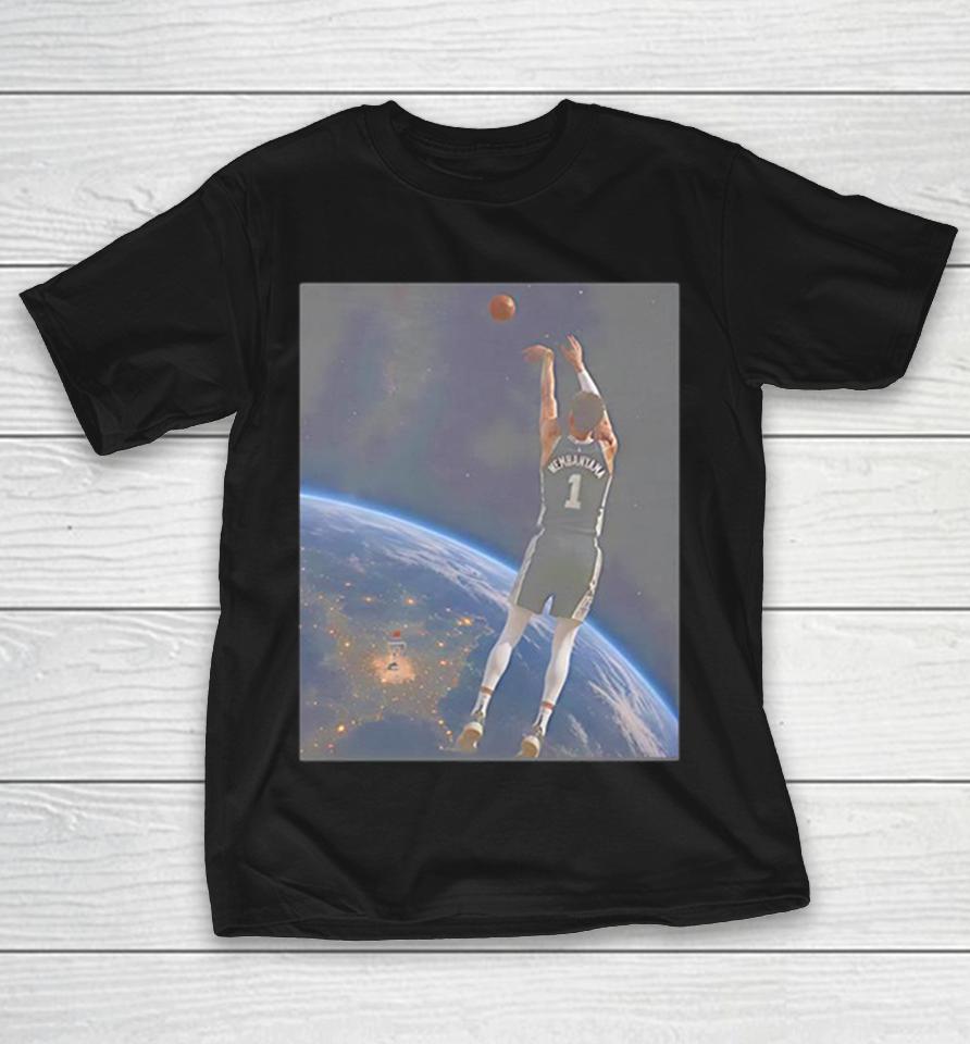 Victor Wembanyama San Antonio Spurs Nba Space Shot Basketball Graphic Shirts 1 Victor Wembanyama San Antonio Spurs Nba Space Shot Basketball Graphic Shirts
