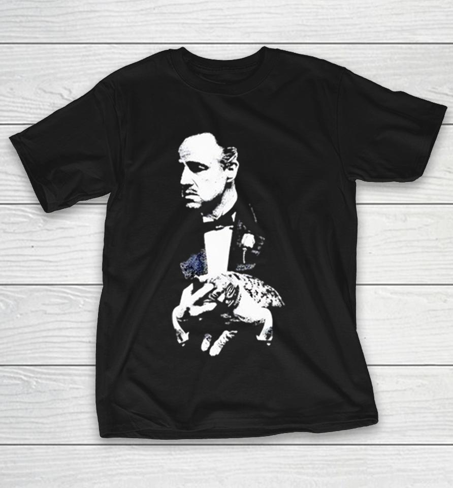 Vito Corleone The Godfather Holding Cat Black White Portrait Shirts 1 Vito Corleone The Godfather Holding Cat Black White Portrait Shirts